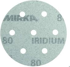 Mirka Iridium Premium Sandpapper Ø 90mm - Kardborreband 7-hål