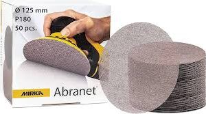 Mirka Abranet 125mm Sliprondell P180 med Kardborreband