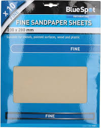 Blandade Sandpapper 240 Korn - 10 St för Metall