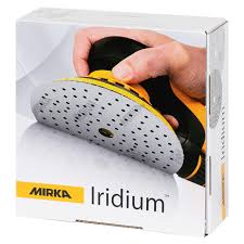 Mirka Iridium Premium Sandpapper Ø 150mm med Kardborreband och 121 Hål