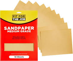 Fit for the Job: 10 Stora A4 Ark Medelstort Sandpapper