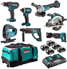 Makita Borrmaskin och Skruvdragare Set DDF482 + DTD152 + DGA504