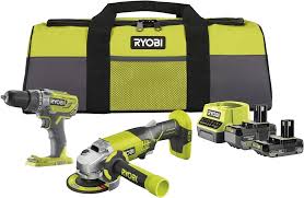 RYOBI Duo 18 V ONE+: Slagborr & Slipmaskin med Batterier