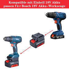 Adapter för Einhell 18 V till Bosch GBA 18 V Batteri