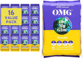 Åh! My Gim Wasabi Sjögräs Snacks - 16-pack Vegansk Hälsa