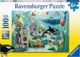 Ravensburger Underwater Wonders 100 Bitar Pussel med Extra Stora Delar