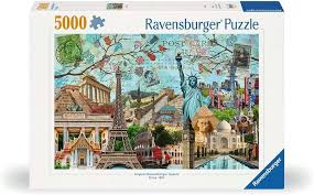 Ravensburger Pussel 17118 – Storslagen Stadskollage – 5000 Bitar