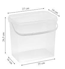 Nipter Transparent Hink 10L med Lock