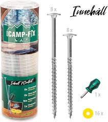 Parco Camp-FIX Set: Robust Galvaniserat Komplett Set