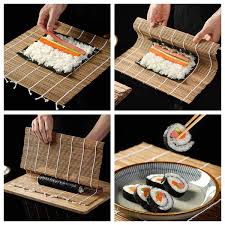 ZITFRI Sushi Set - 10 Delar med Bambusmatta