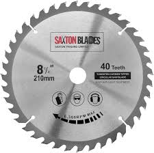 Saxton TCT Cirkelsågblad 210 mm - 40 Tänder