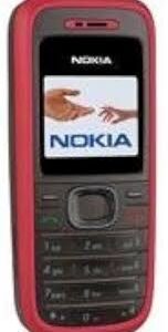 Nokia 1208 Röd - Färgskärm & Spel Mobiltelefon