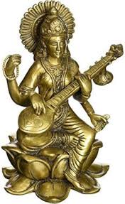 Saraswati-idol i Astadhatu