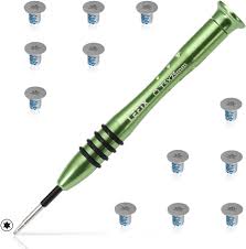 LeFix 12-pack Torx T5-skruvar med skruvmejsel