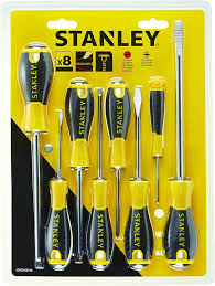 STANLEY Essential Skruvmejsel Set - Gul (8-delad)