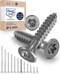 Rostfria Träskruvar 4x40 mm - 50 st Torx